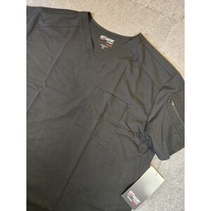 Grey's Anatomy Scrub Top Womens 3XL Spandex Stretch V Neck Pockets Medical